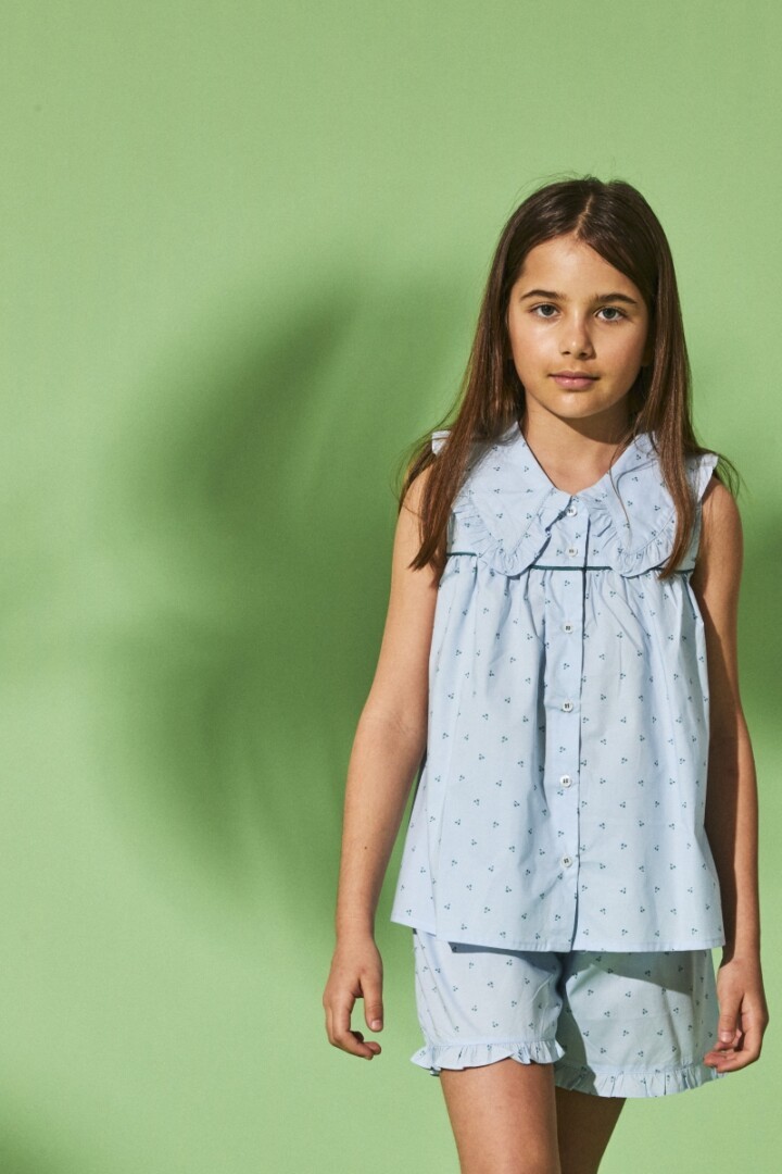 Pijama Isabel Palmeras Verdes Tienda online de pijamas para bebé, niño y adulto | Letts